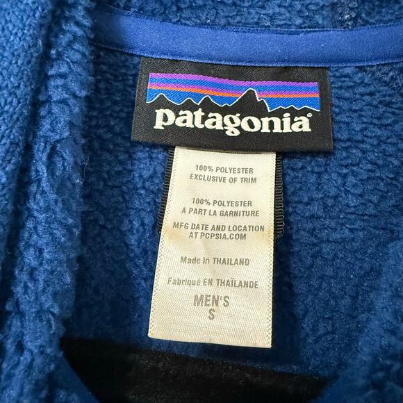 Patagonia Men's Better Sweater Jacket Hoody Fleece Full Zip Blue Small - Picture 4 of 8
